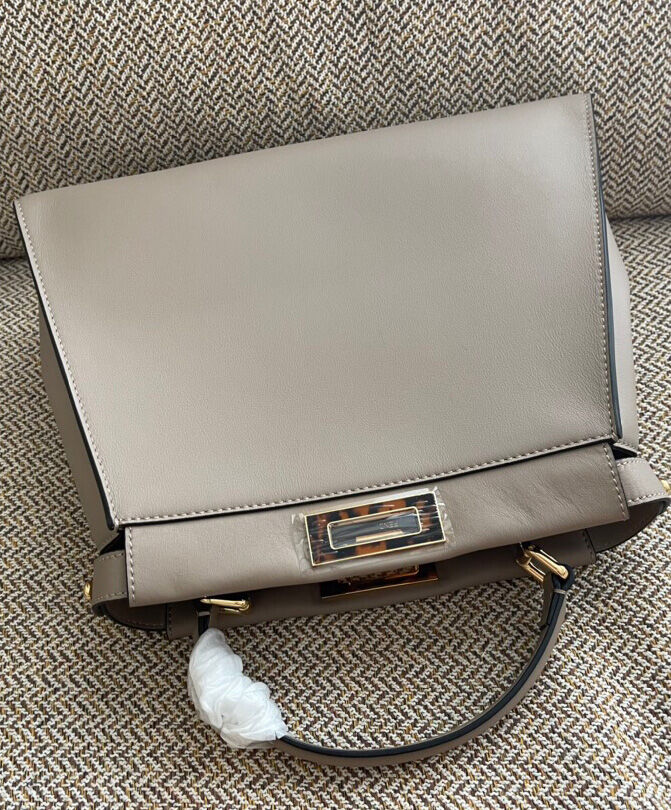 Fendi Peekaboo Medium Handbag 8BN290 Grey